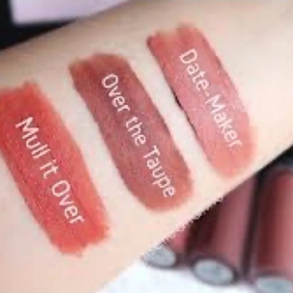 Over The Taupe | Powder Kiss Liquid Lipstick | Mac Cosmetics | Brand New